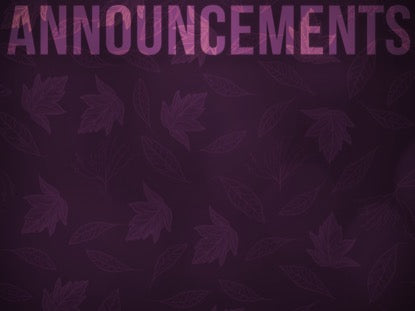 Purple Fall Announcements Motion