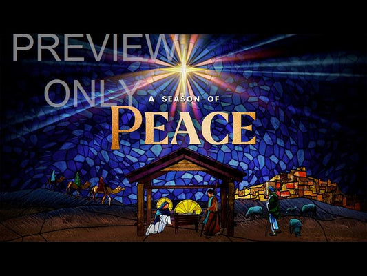 Christmas Stained Glass Peace Still