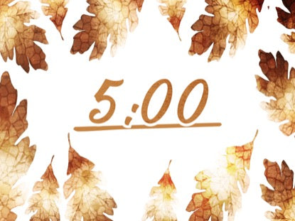 Thanksgiving Crisp Leaves Countdown