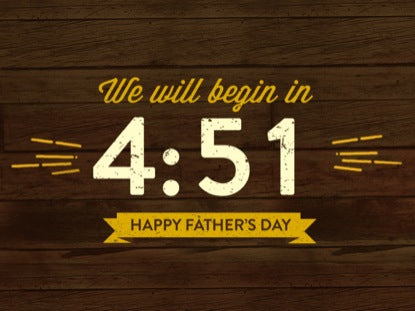 Vintage Father's Day Countdown