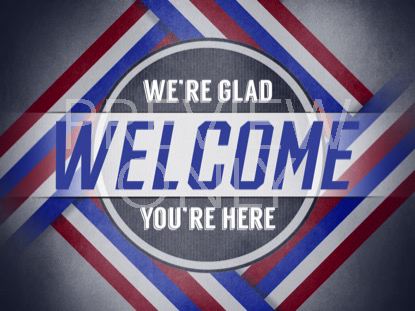 July Stripes Welcome Still