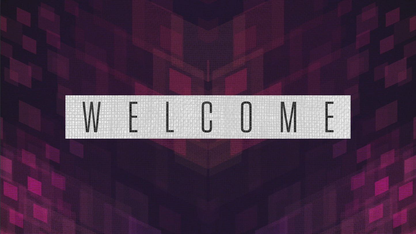 Burlap Patterns Welcome