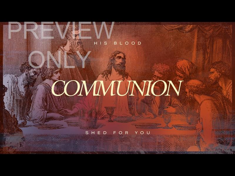 Easter Etching - Maundy Thursday Communion Title Still