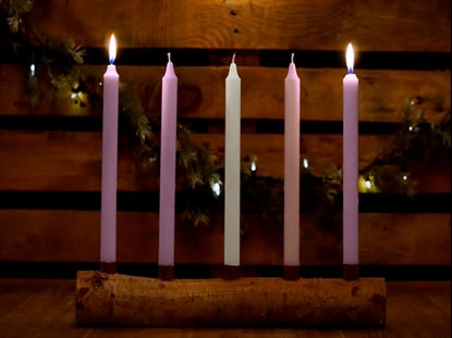 Country Advent Love Candles