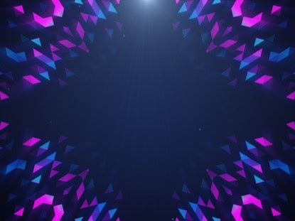 Crystal Patterns Pink Blue