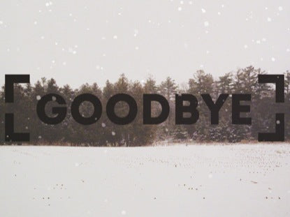 Winter Forest Frame Goodbye 1
