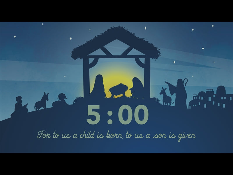 For To Us Nativity Countdown