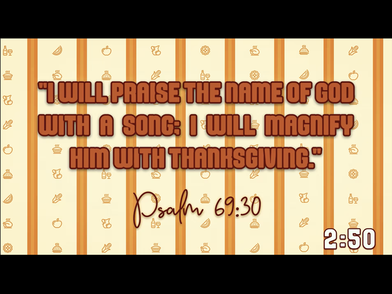 Thanksgiving Scripture