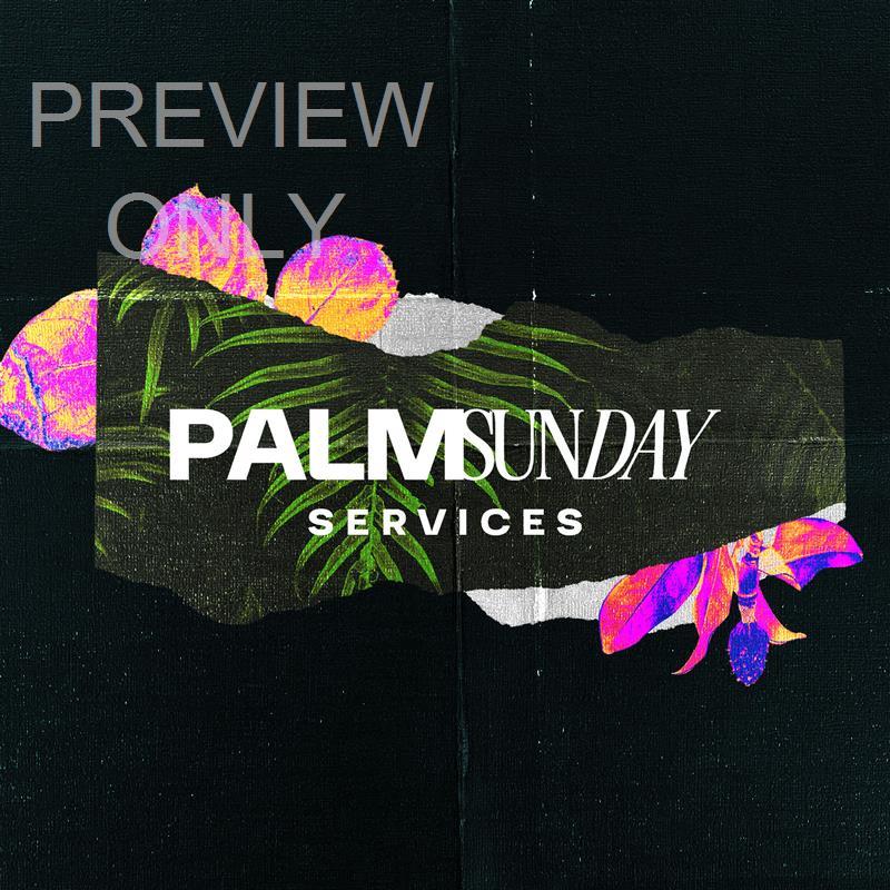 Palm Sunday Social Graphics Services 2
