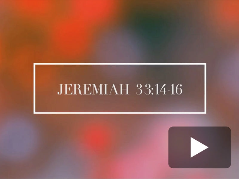 Jeremiah 33:14-16 Scripture