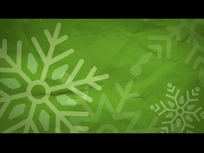 Big Snowflakes Green Motion Loop