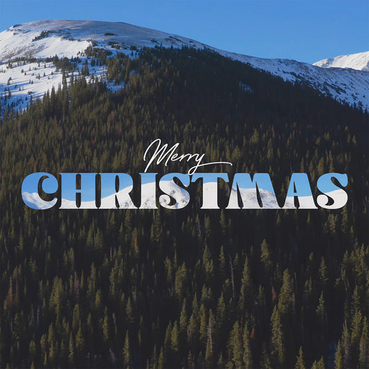 Mountain Snow Merry Christmas