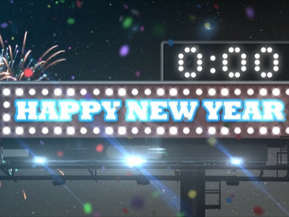 New Years Sign Countdown