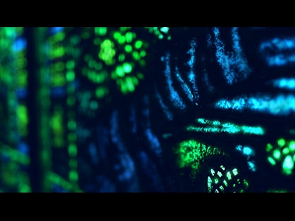 Stained Glass Blue Green