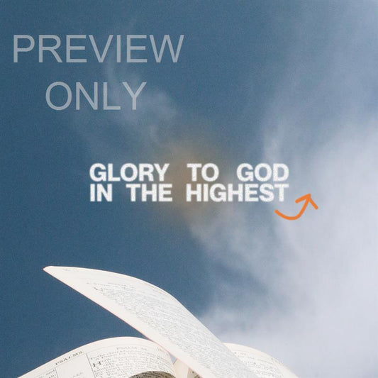Glory To God In The Highest Social Graphics Title
