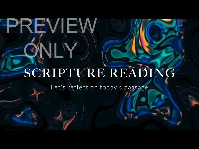 Echoes Of Light Scripture Reading Still