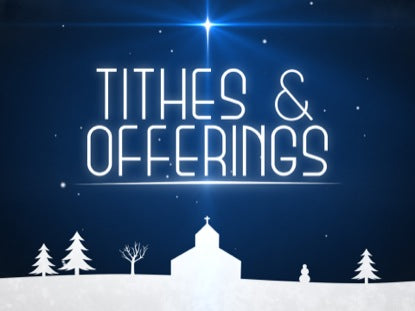 Winter Snow Tithes Offerings