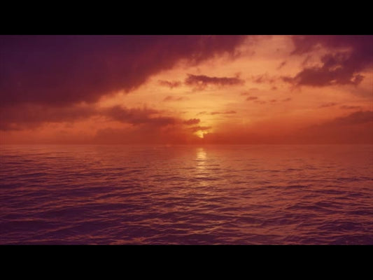 Seascape Red Sunset