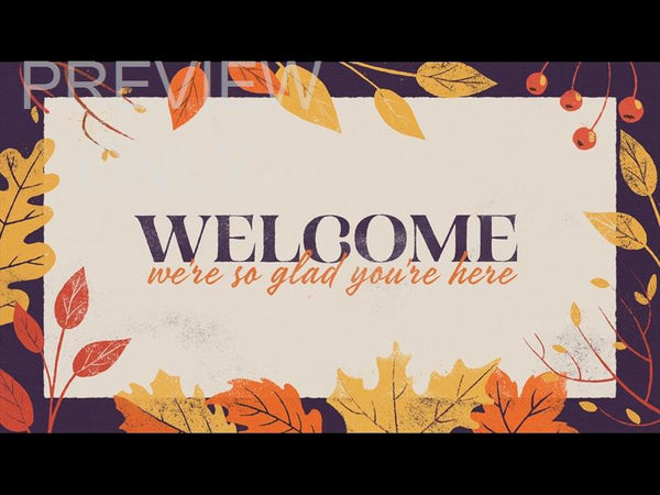 Fall Feelings Welcome | MYK | WorshipHouse Media