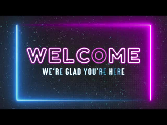Neon Frames: Welcome Motion