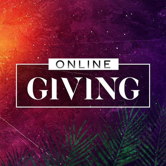 Vivid Palm Sunday Online Giving Graphic