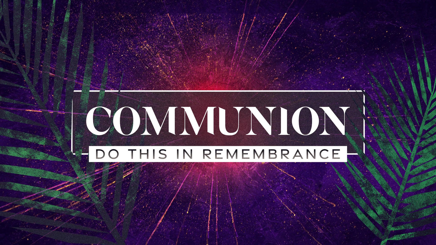 Vivid Palm Sunday Communion Still
