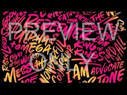 Names Of Jesus Pink Yellow