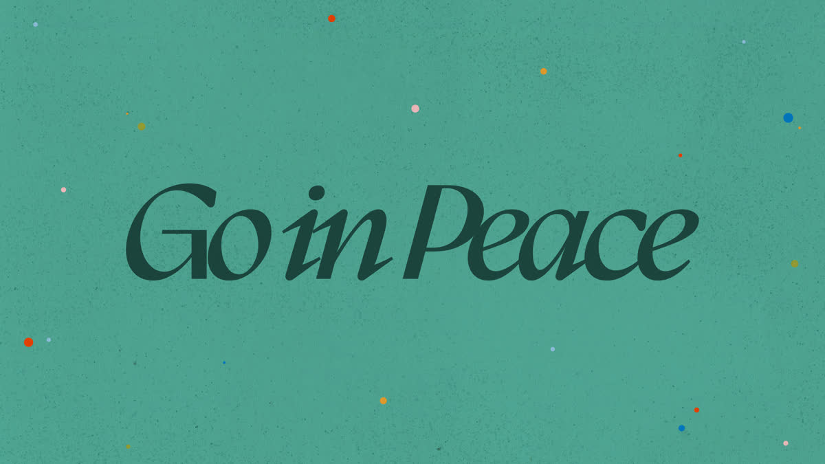 Sharing The Good News Go In Peace Title