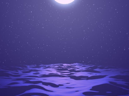 Digital Waves Purple Night