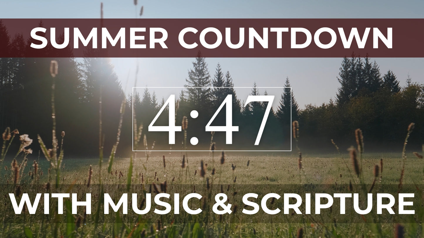 5 Minute Summer Scripture Countdown