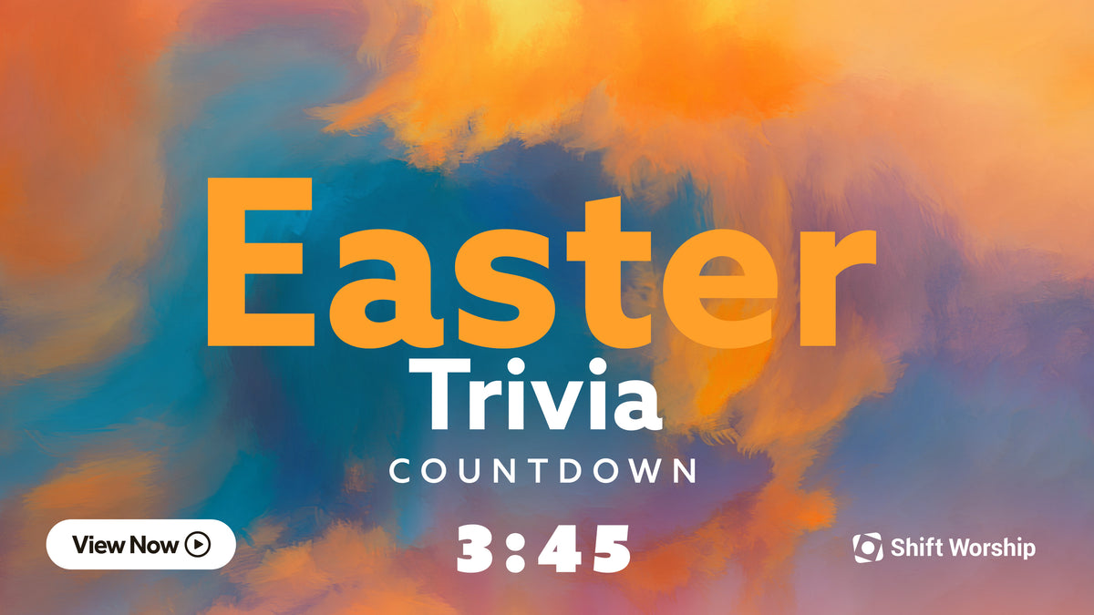 Painted Easter Trivia Countdown