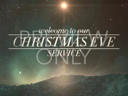 Peaceful Christmas Eve Service Welcome Still