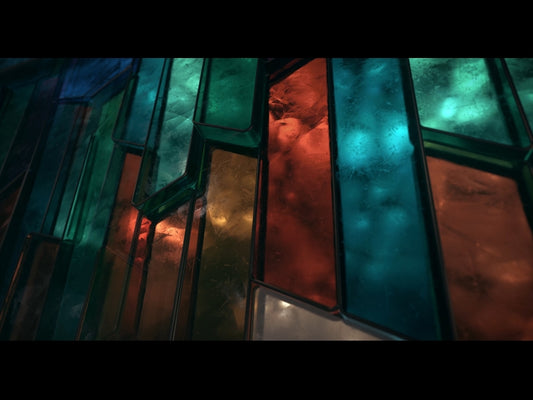 Stained Glass Vertical Panels