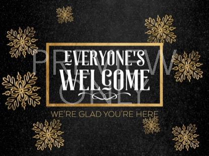 Trendy Christmas Welcome Still