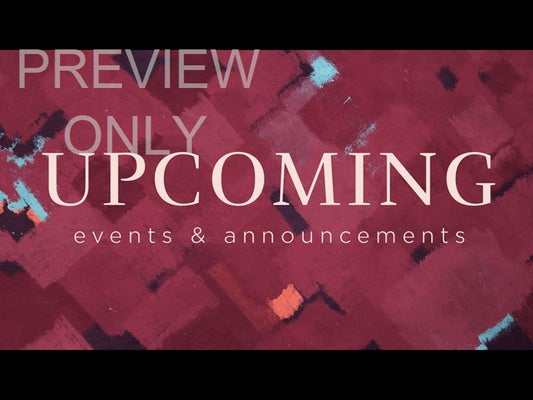 Mosaic Advent Still Upcoming