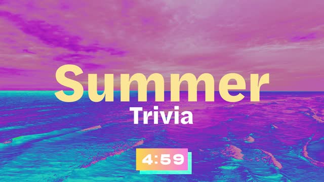 Electric Sunset Trivia Countdown
