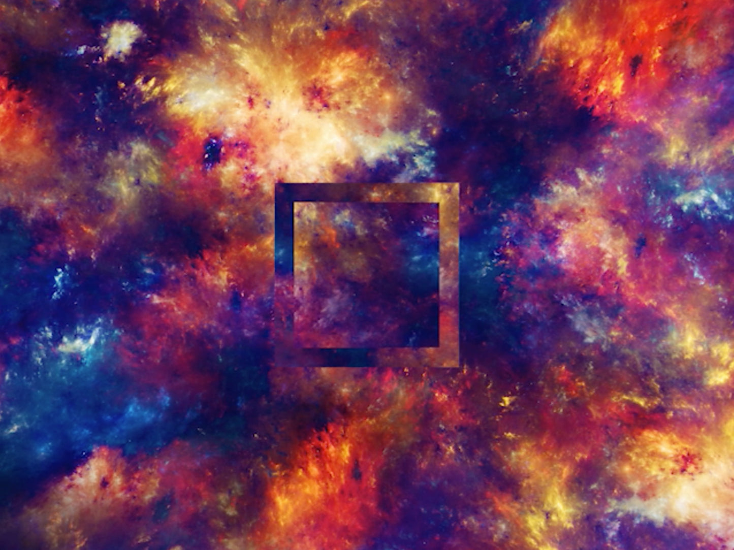 Space Scroll Fireworks Blinds