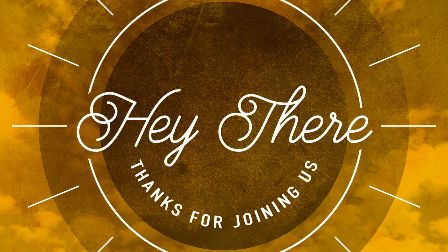 Summer Clouds Welcome Orange