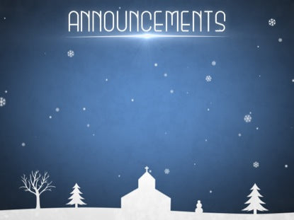 Winter Snow Announcements