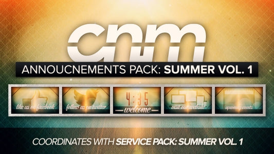 Announcements Pack: Summer Vol. 1