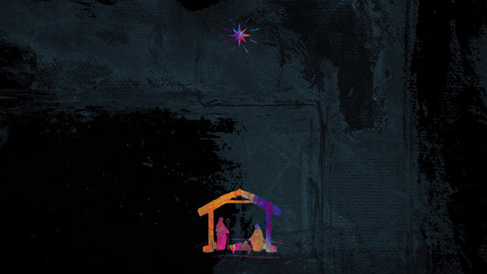 Colorful Epiphany Manger Still