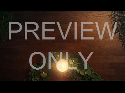 Christmas Candles One Candle Bottom