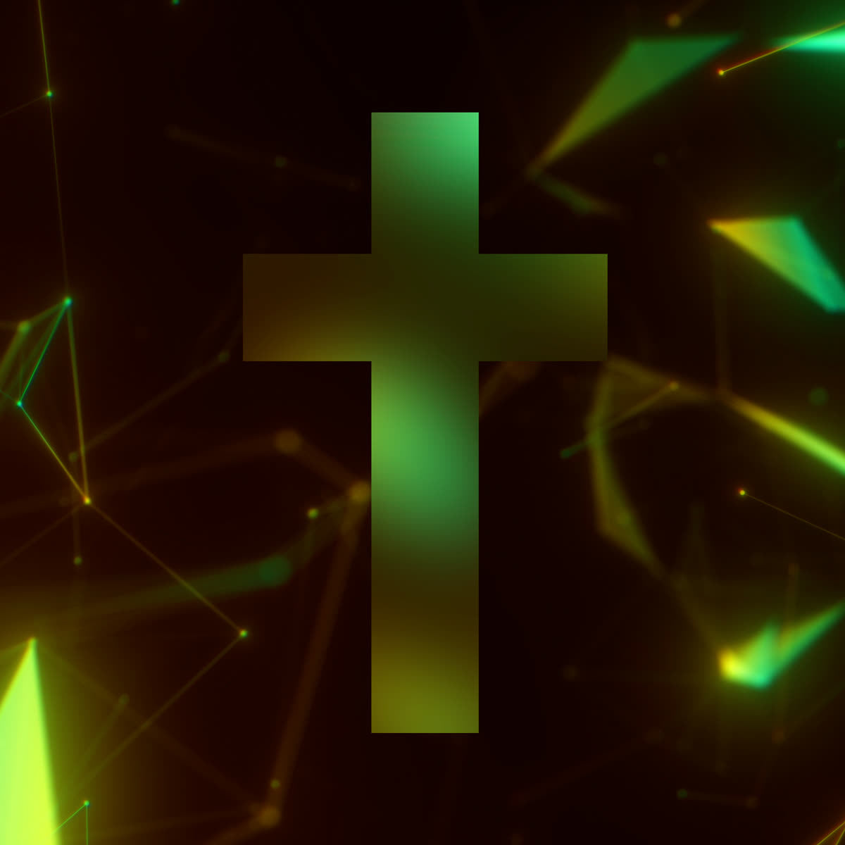 Fall Fractal Cross