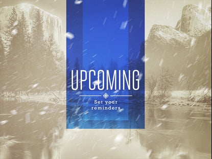 Winter Blizzard Upcoming