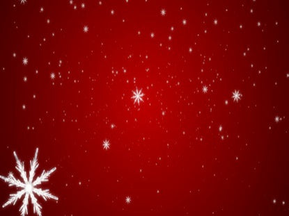 Snow On Red Background 01