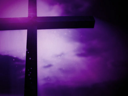 Calvarys Cross Purple