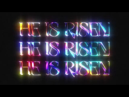 Lttrs He Is Risen Triple