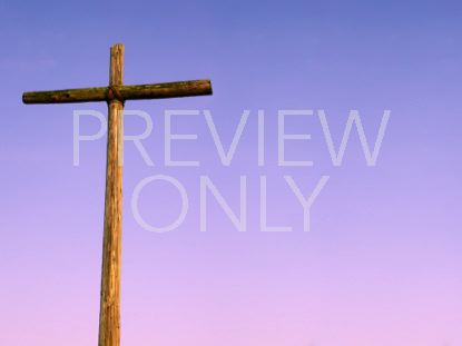 Old Rugged Cross And Purple Sky