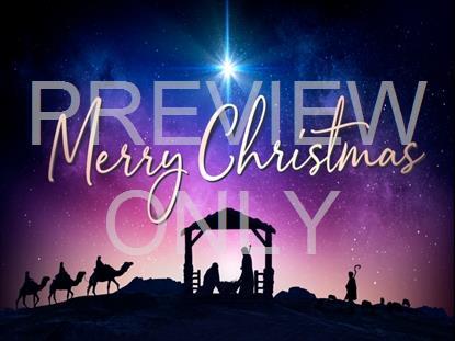 Christmas Night Nativity Merry Christmas Still
