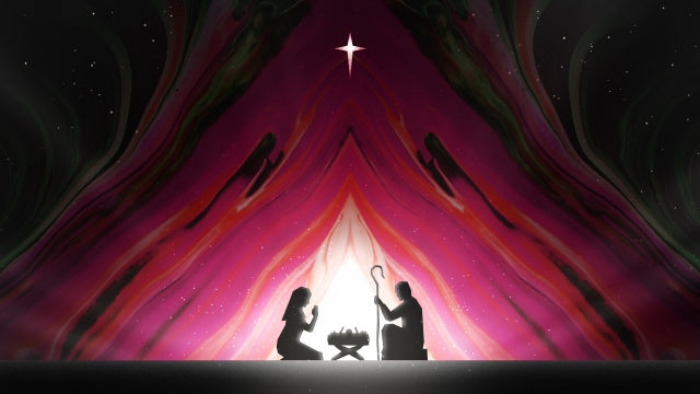 Painted Christmas Nativity